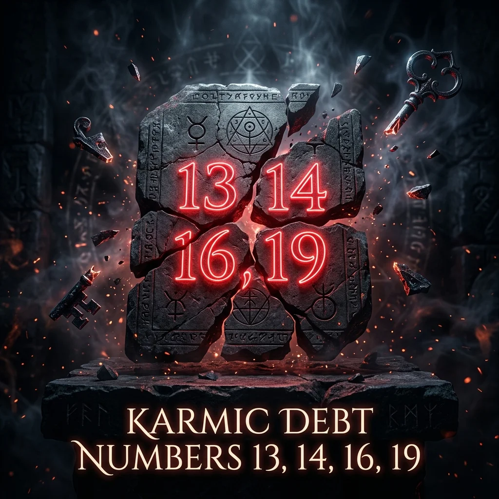 Karmic Debt Numbers Explained: 13, 14, 16, and 19