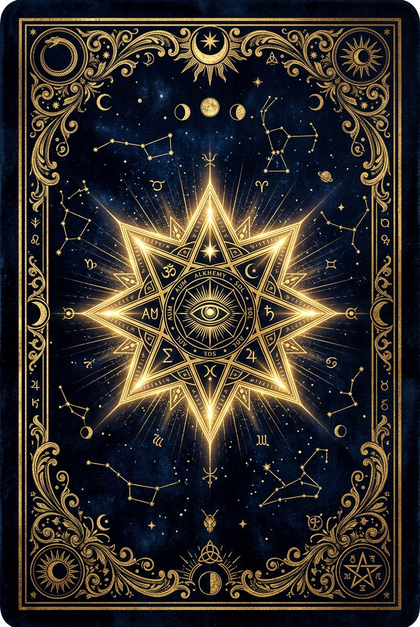 Tarot card back - daily arcana not yet revealed